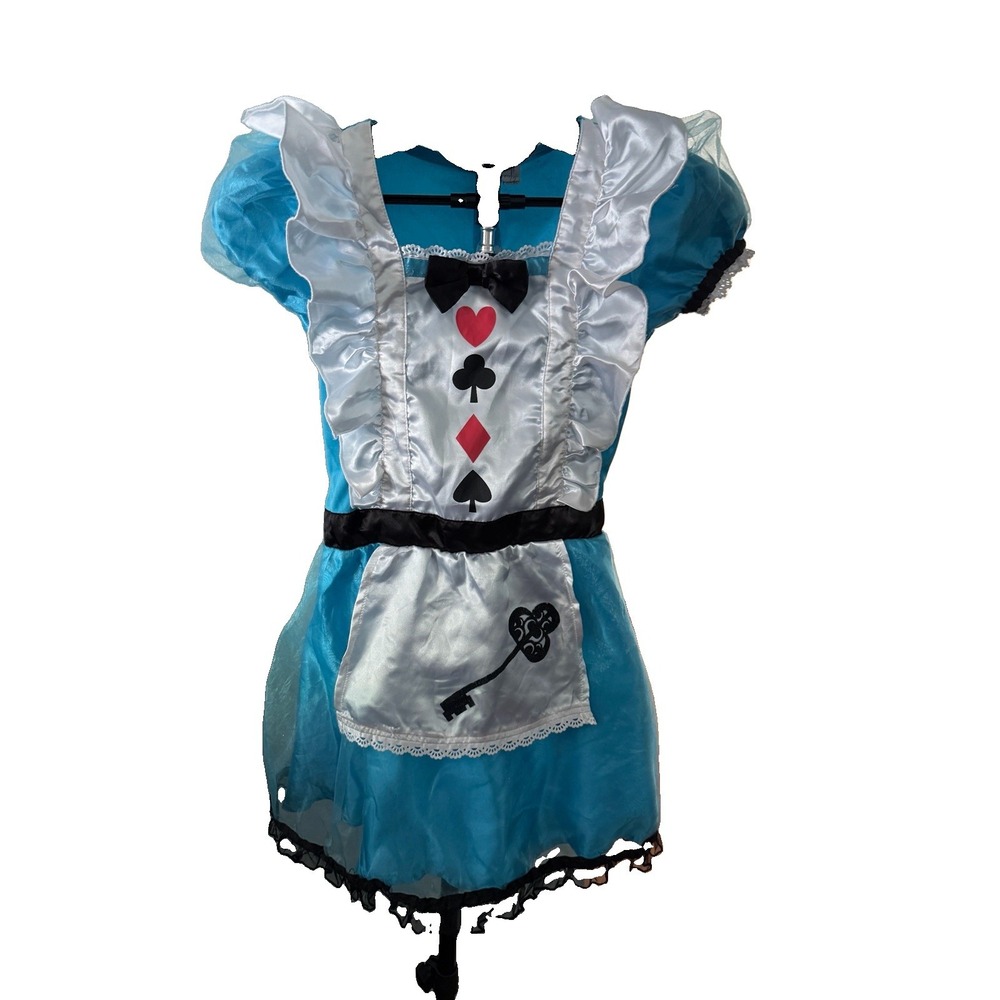 Alice In Wonderland Costume Dress Size Child Large 12-14